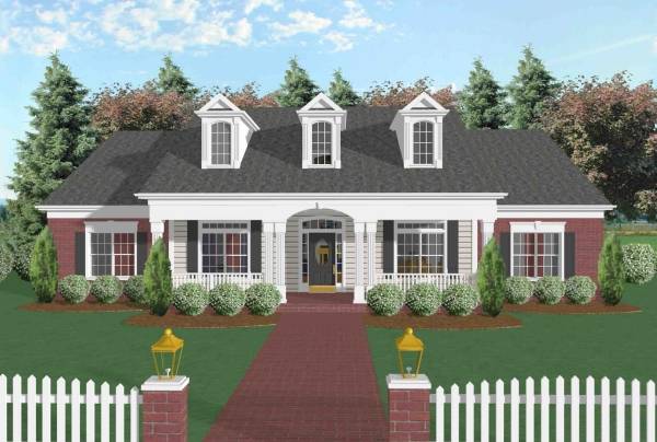 Front View image of The Broxton House Plan